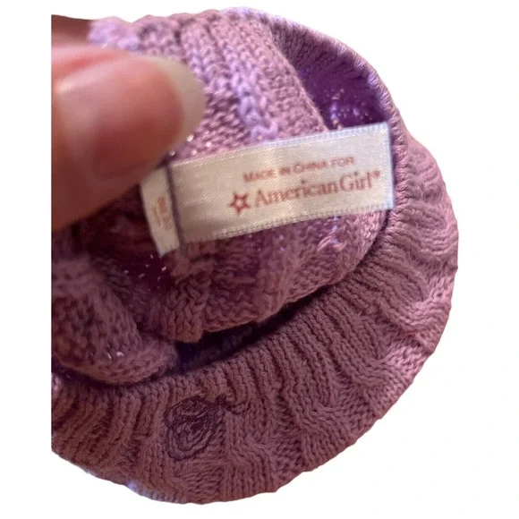 AMERICAN GIRL DOLL PRETTY & PLAID DRESS OUTFIT, HAT & TIGHTS Pleasant Co. - Picture 7 of 11